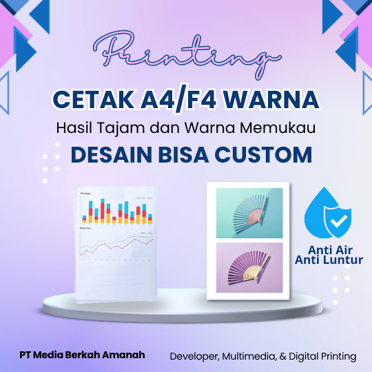 Cetak A4/F4 Warna