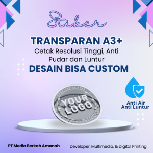 Stiker Transparan A3+