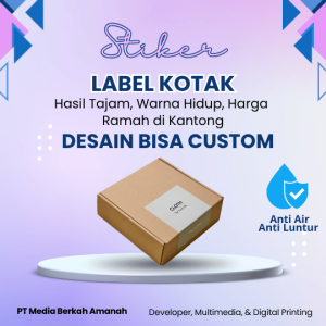 Stiker Label Kotak