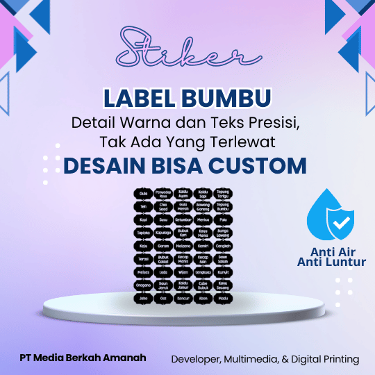 Stiker Label Bumbu