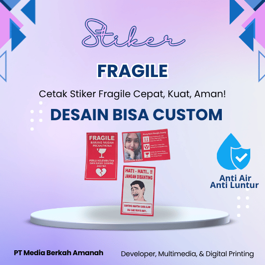 Stiker Fragile