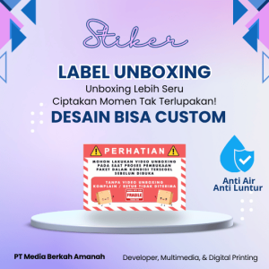 Stiker Label Unboxing