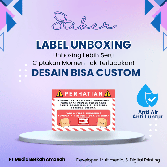 Stiker Label Unboxing